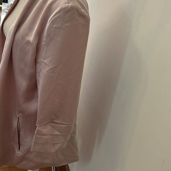 Bishop + Young rose gold long sleeve open blazer Size M New - Picture 5 of 10